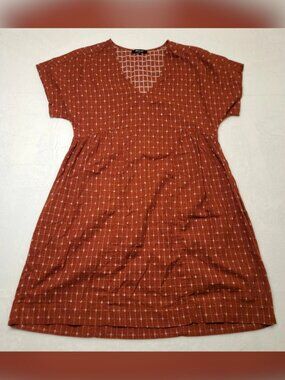 Madewell Jacquard Dolman-Sleeve Mini Dress Dusty Redwood Jacquard Sz XXS